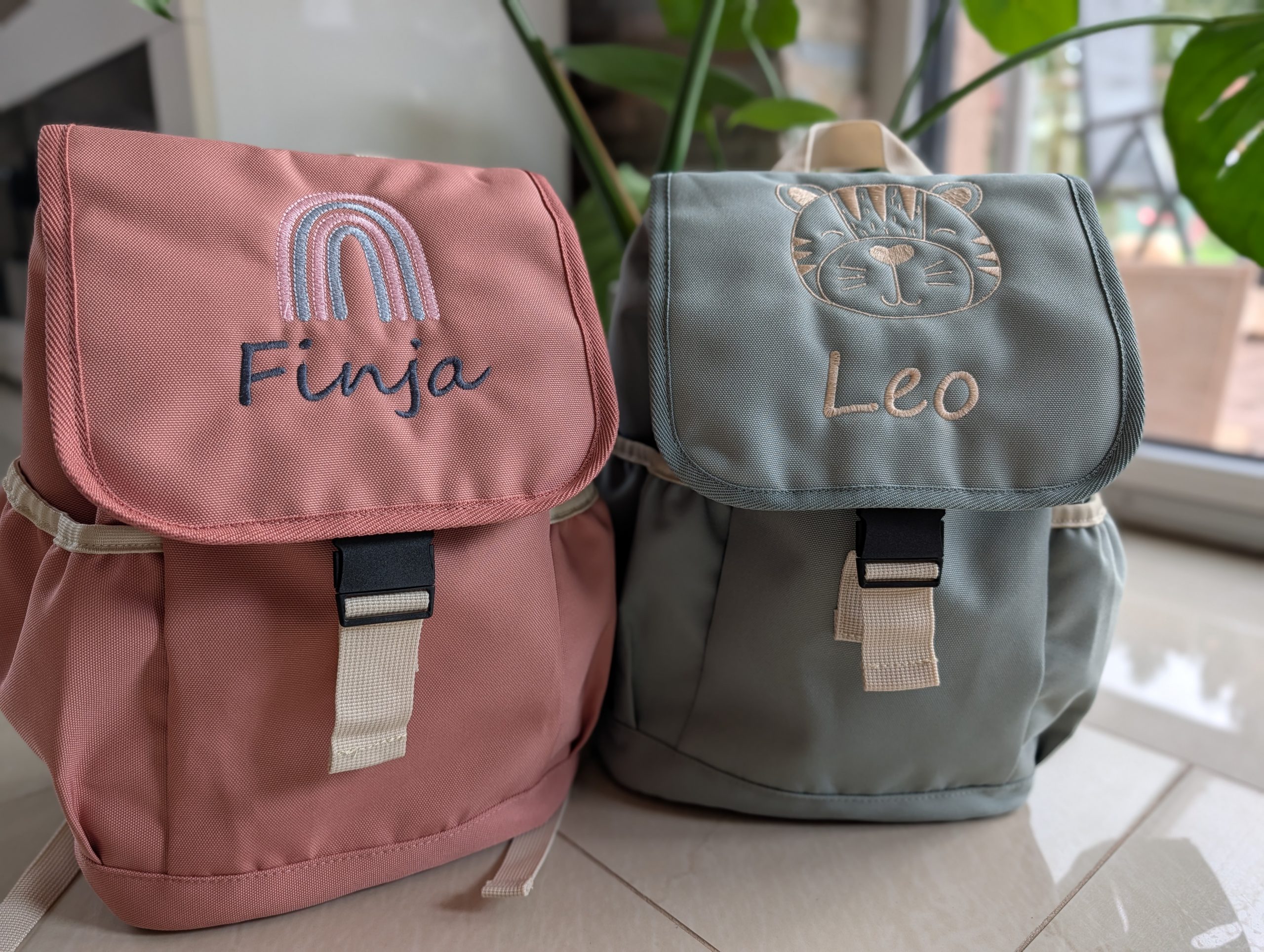 Rucksack einfarbig Tiere – Bild 6