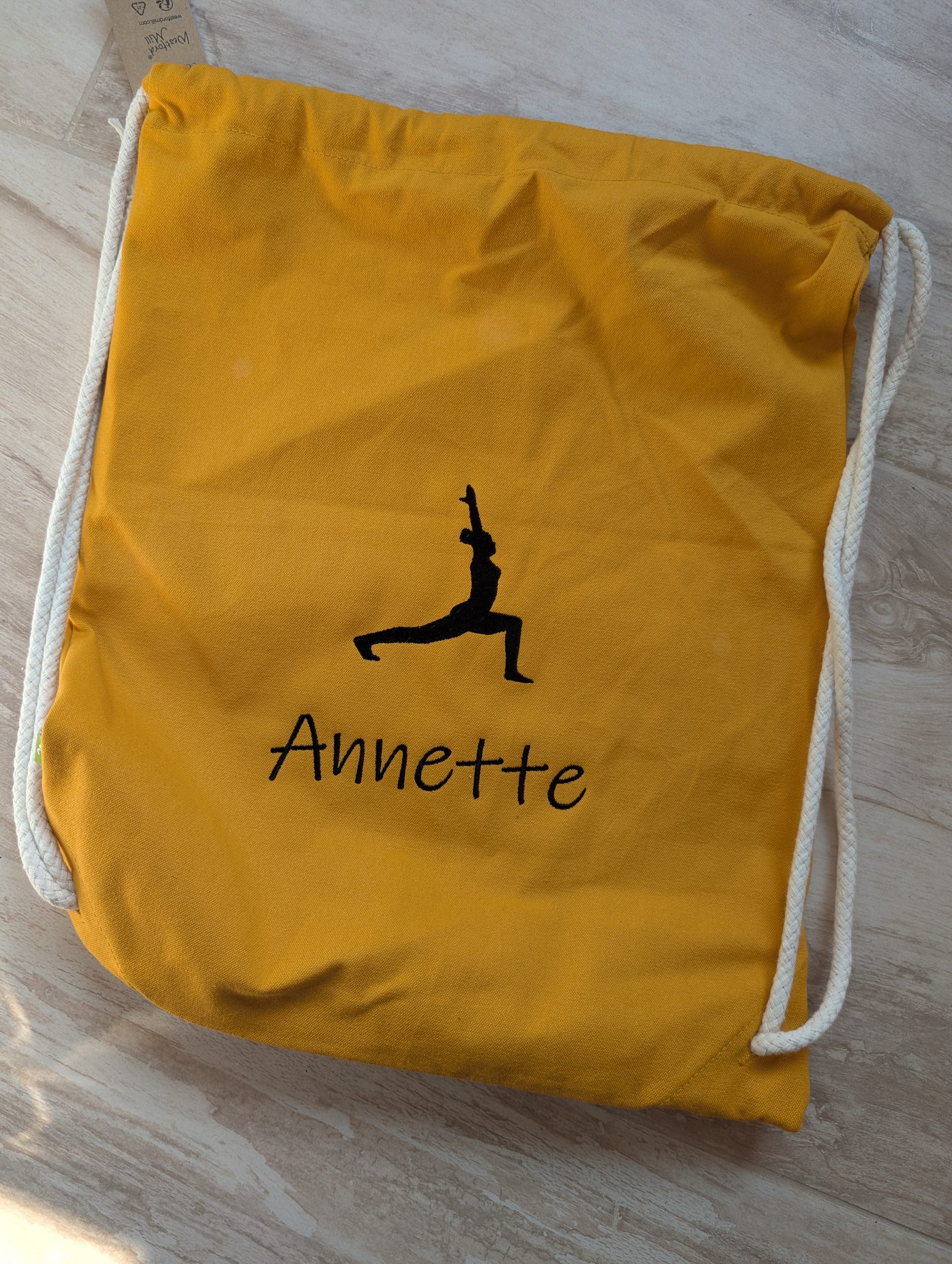 Turnbeutel Pilates personalisierbar