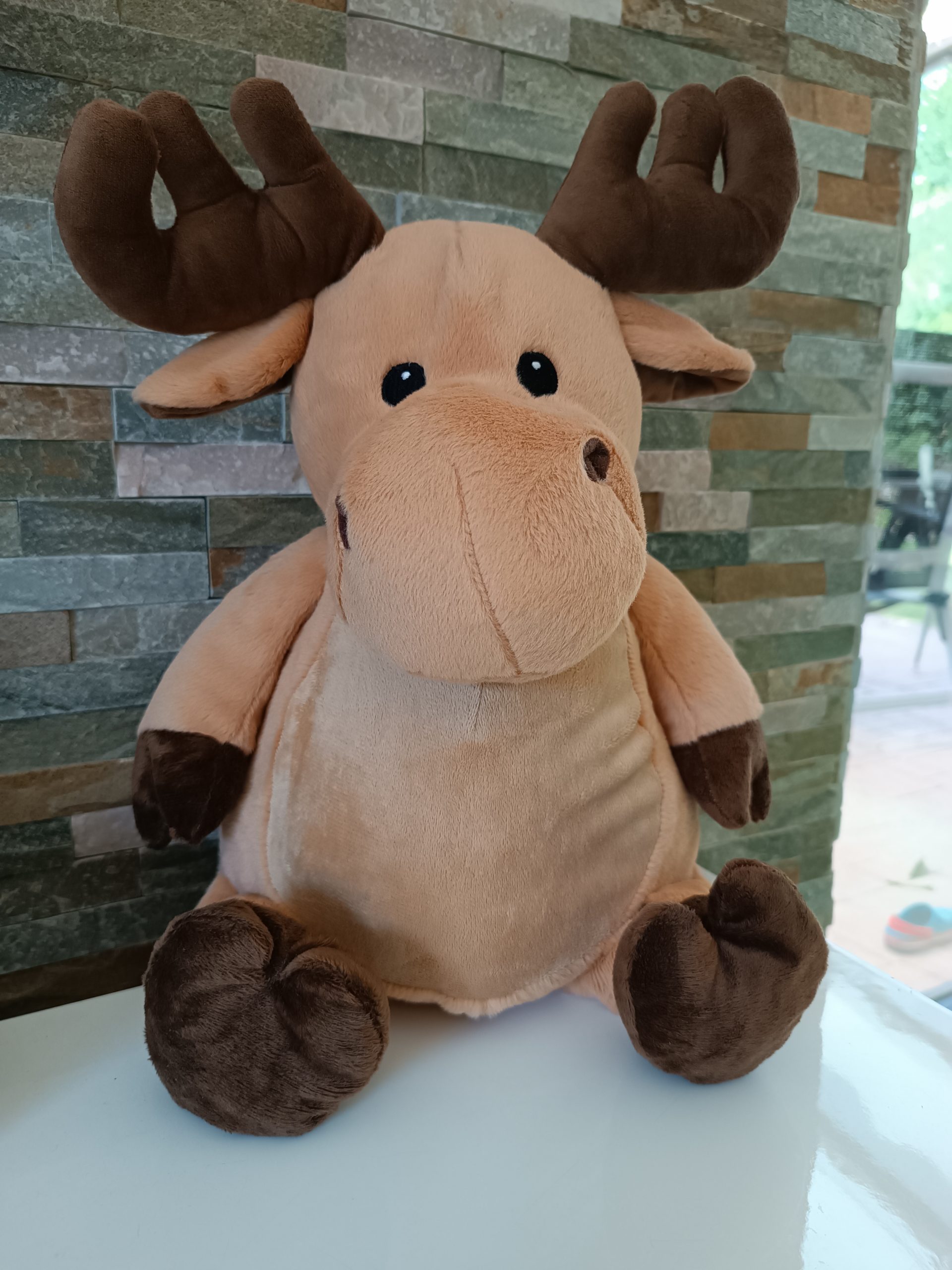 Elch Braun Kuscheltier – Bild 2