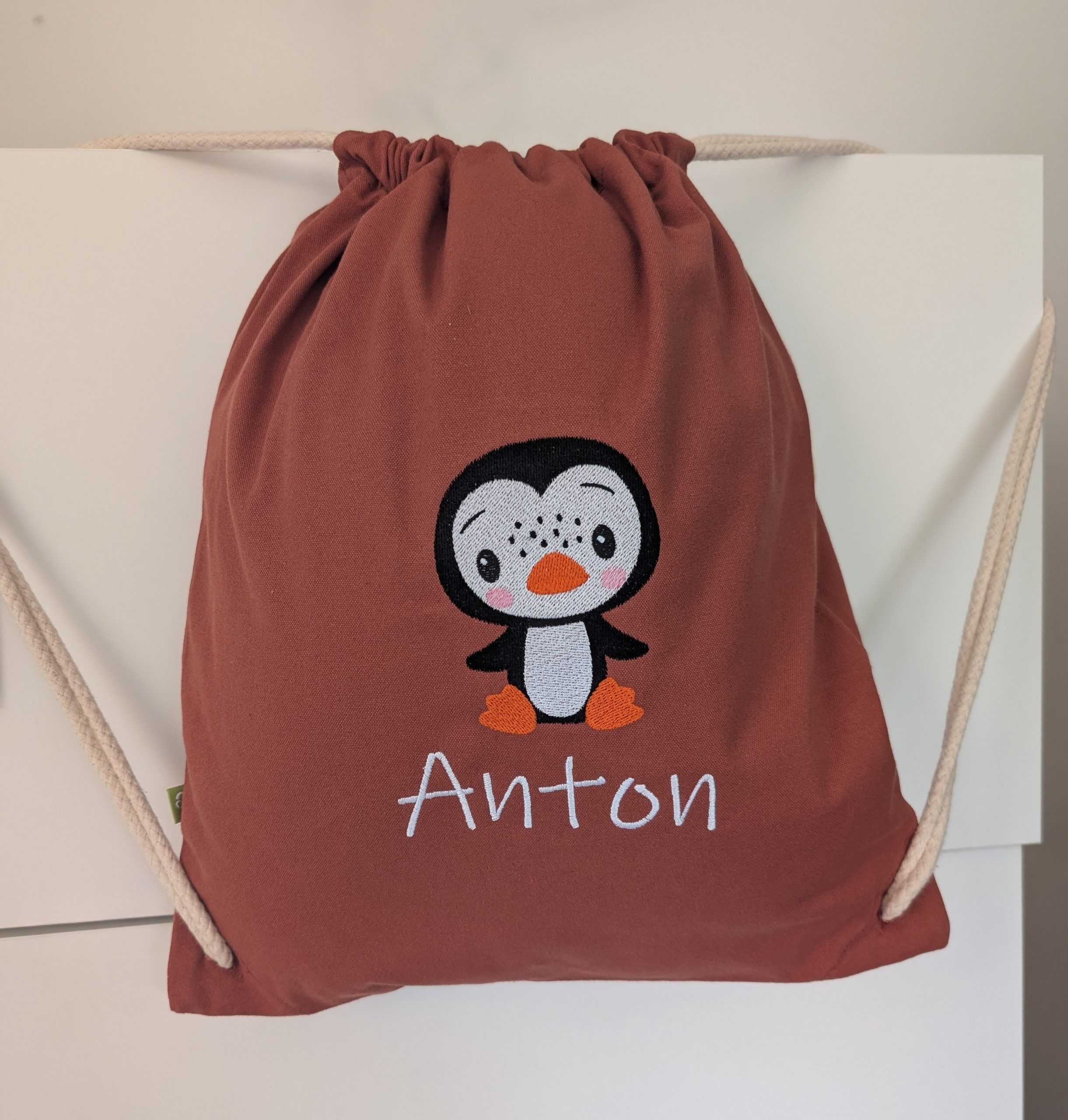 Turnbeutel Pinguin
